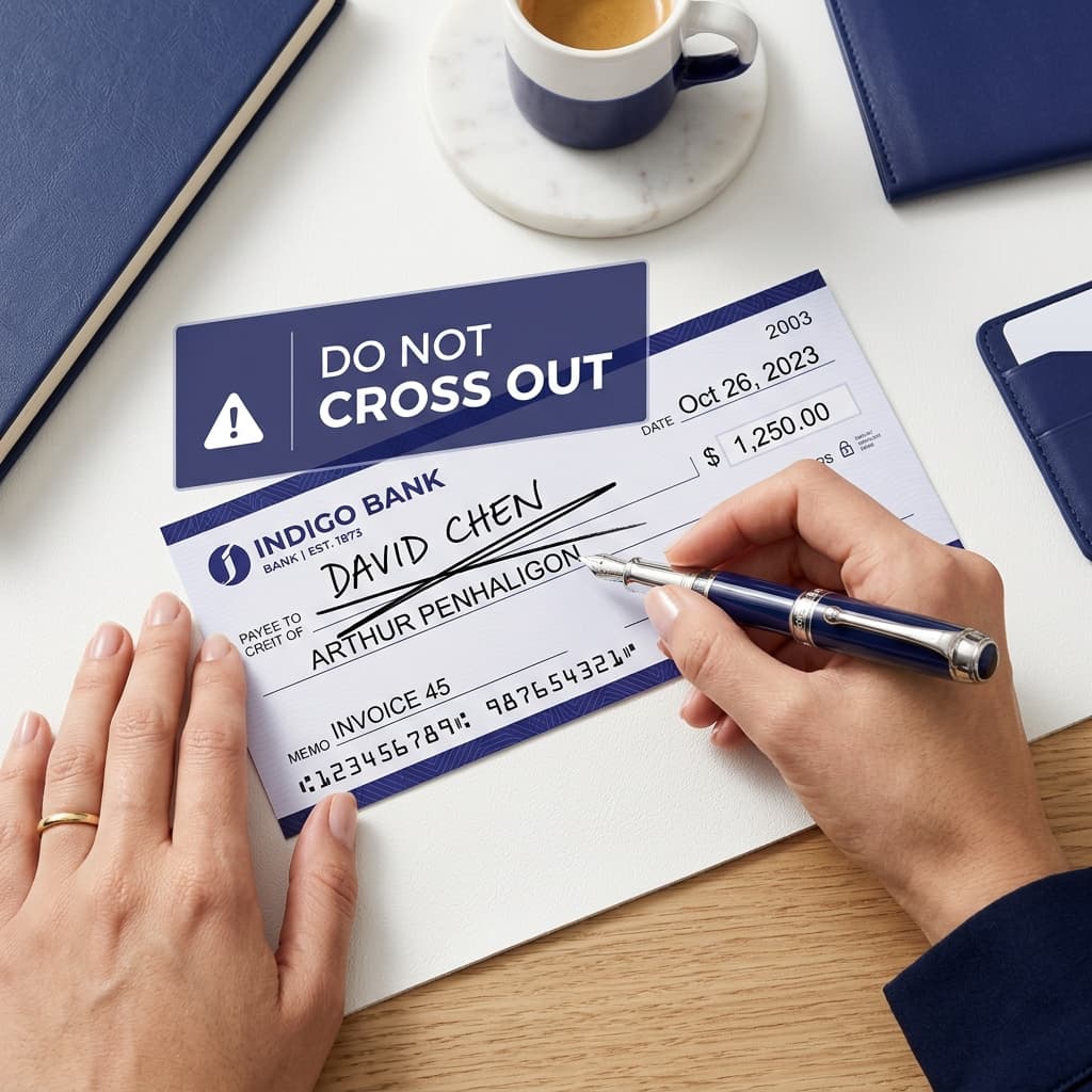 Error on cheque visual