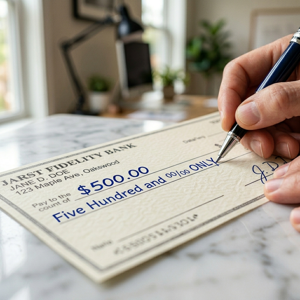 Why Do We Write 'Only' After the Amount on a Cheque?